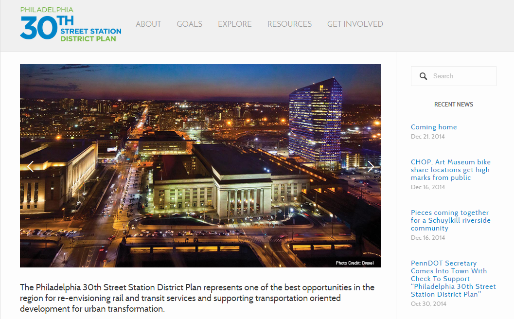 Philadelphia’s 30th Street Station District Plan Engages the Community