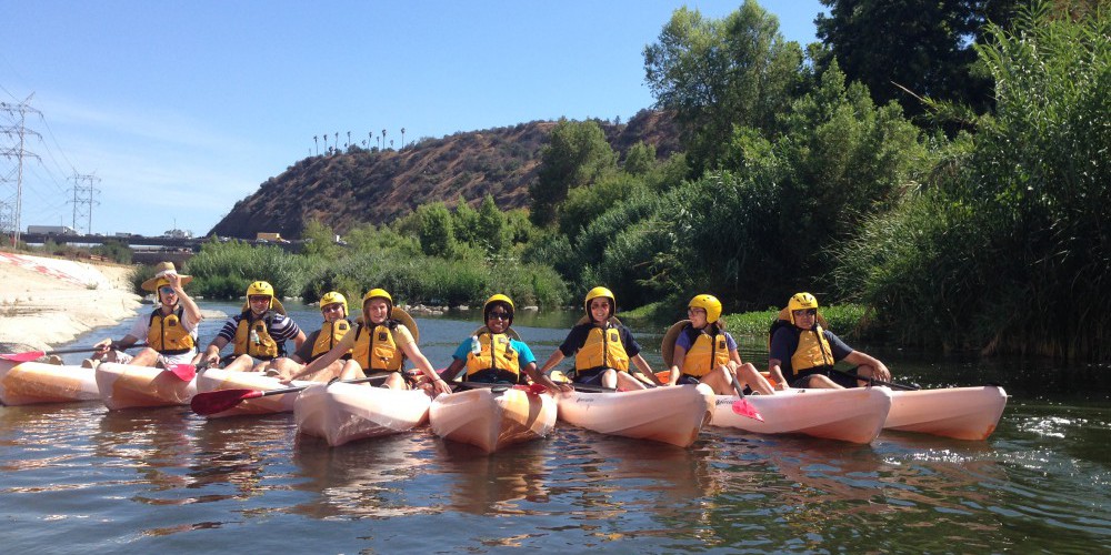 HR&A Los Angeles Kicks-off Involvement in the LA River Revitalization Effort in Kayaks!