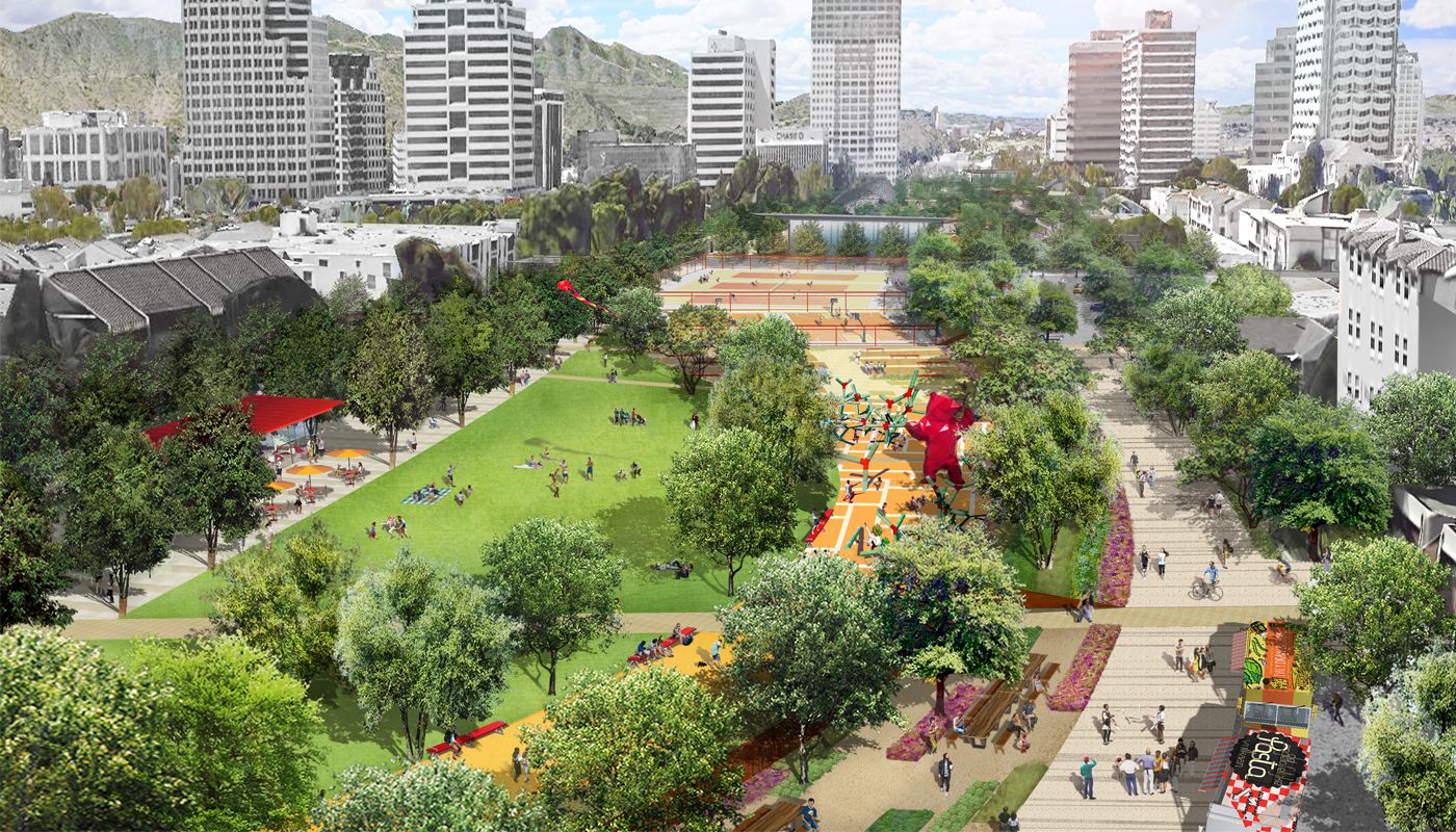 Creating a vision for a  Freeway Cap Park in Glendale