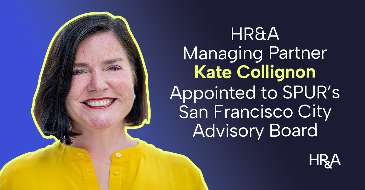 Managing Partner Kate Collignon Joins SPUR’s San Francisco City Advisory Board