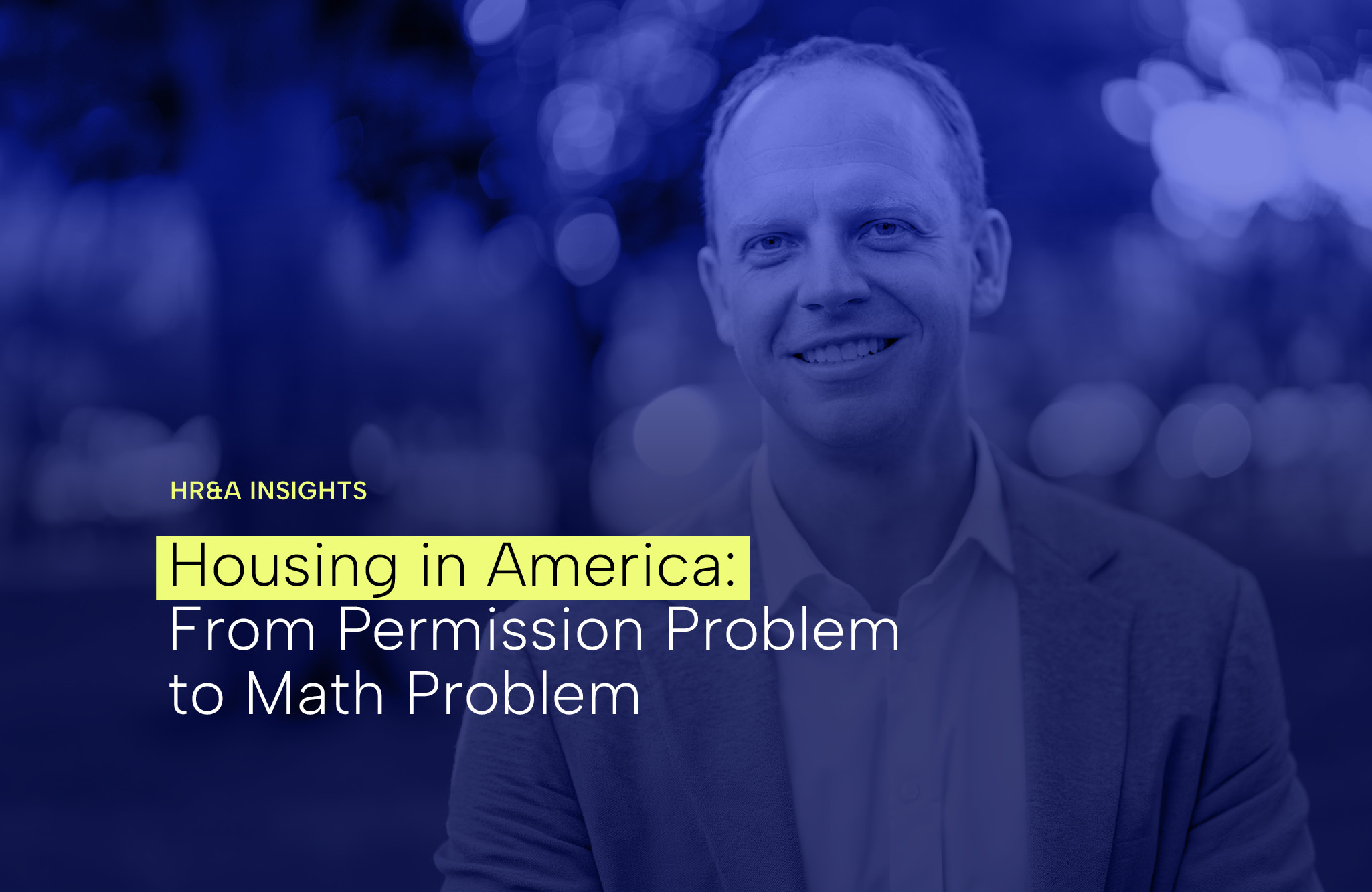 Housing in America: From Permission Problem to Math Problem